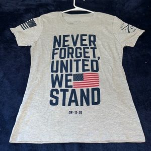 Gray Never Forget Grunt Style T shirt